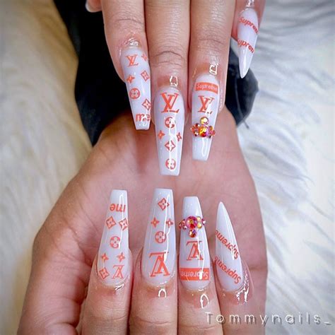 long louis vuitton acrylic nails|new louis vuitton nails.